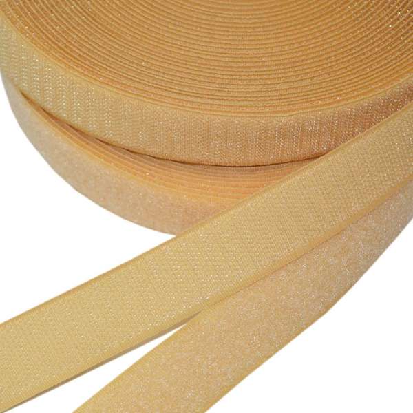 Лента липучка 25мм бежевая №3