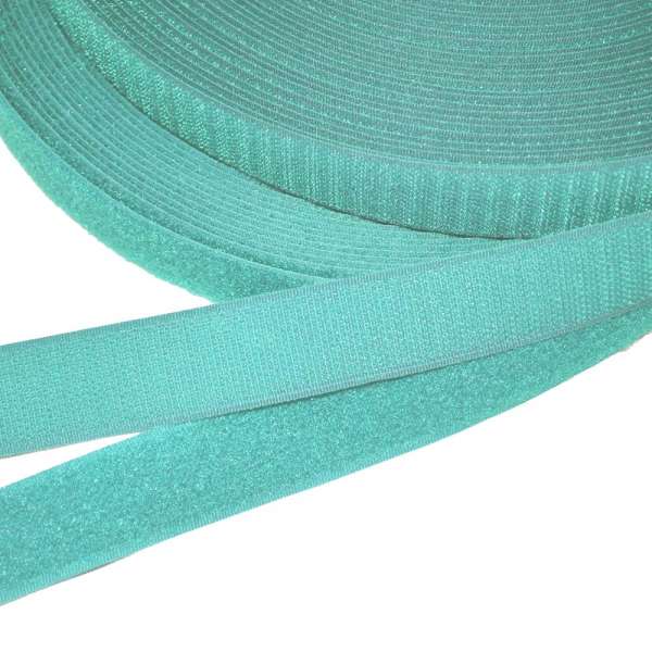 Лента липучка 25мм бирюзово-мятная №6