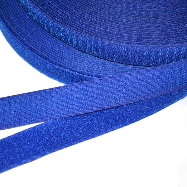 Лента липучка 25мм синяя ультрамарин №14