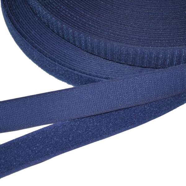 Лента липучка 25мм синяя №21