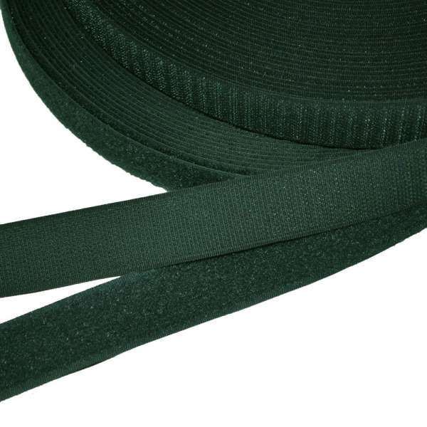 Лента липучка 23мм зелено-черная  №32