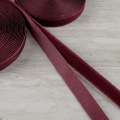 Лента липучка 20мм бордовая