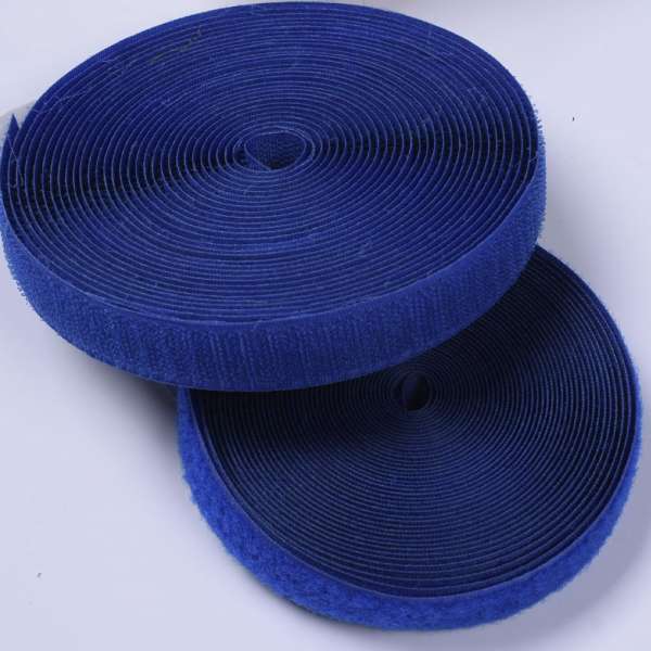 Лента липучка 20мм синяя