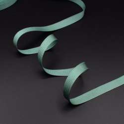 Лента репсовая 10мм серо-зеленая