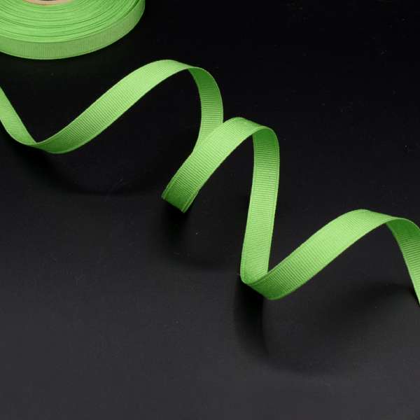 Лента репсовая 10мм зеленая светлая