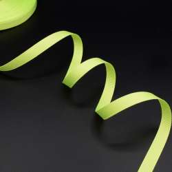 Лента репсовая 10мм салатовая неон