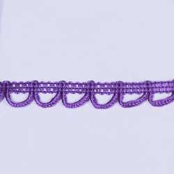 Тесьма петельки 15мм фиолетовая
