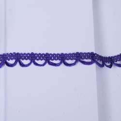 Тесьма петельки 15мм фиолетовая темная