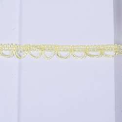Тесьма петельки 15мм желтая светлая