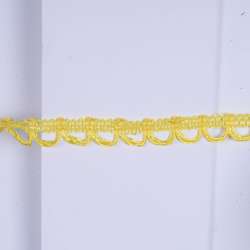 Тесьма петельки 15мм желтая лимонная