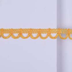 Тесьма петельки 15мм желтая