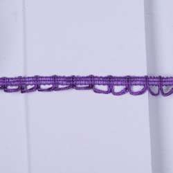 Тесьма петельки 15мм сиреневая темная