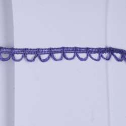 Тесьма петельки 15мм фиолетовая светлая