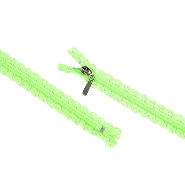 Молния ажурная спиральная М-20 Тип-7 неразъемная салатовая