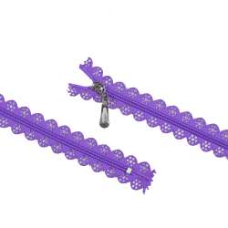 Молния ажурная спиральная М-20 Тип-4 неразъемная фиолетовая