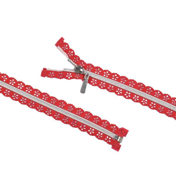 Молния ажурная спиральная М-68 Тип-7 разъемная красная