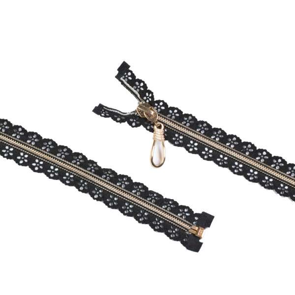 Молния ажурная спиральная М-68 Тип-7 разъемная черная