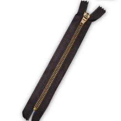 Молния металл М-25 Тип-3-5 неразъемная х/б коричневая