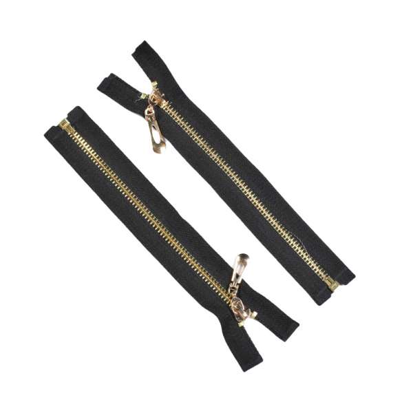 Молния металл М-19 Тип-7 разъемная х/б золото черная