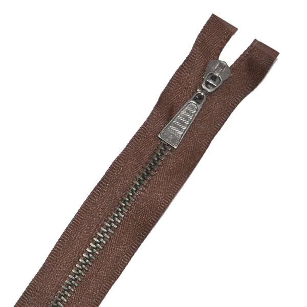 Молния металл М-50 Тип-5 разъемная х/б коричневая
