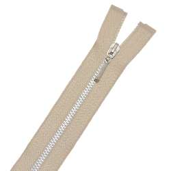 Молния металл М-60 Тип-3 разъемная х/б серо-бежевая