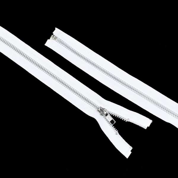 Молния металл М-70 Тип-7 разъемная х/б серебро белая