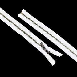 Молния металл М-70 Тип-7 разъемная х/б белая