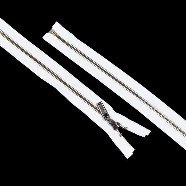 Молния металл М-70 Тип-7 разъемная х/б белая