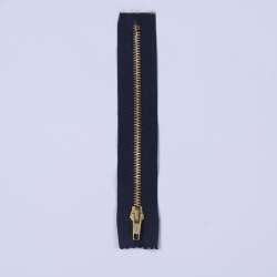 Молния металл М-16 Тип-5 джинсовая неразъемная синяя темная