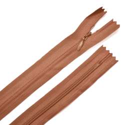 Молния потайная М-15 Тип-3 неразъемная х/б коричнево-терракотовая