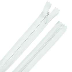 Молния потайная М-15 Тип-3 неразъемная х/б голубая бледная с бирюзовым отливом