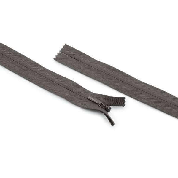 Молния потайная М-17 Тип-3 неразъемная х/б коричневая