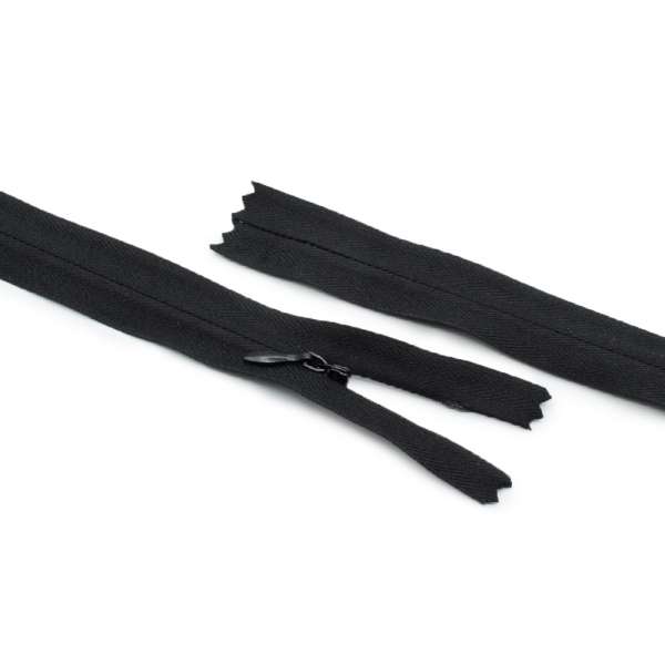 Молния потайная М-20 Тип-3 неразъемная х/б черная