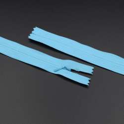 Молния потайная М-20 Тип-3 неразъемная х/б голубая