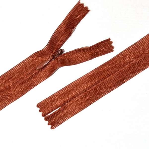 Молния потайная М-20 Тип-3 неразъемная нейлон терракотово-красная
