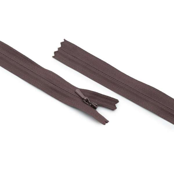 Молния потайная М-20 Тип-3 неразъемная х/б шоколадная