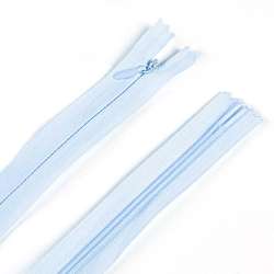 Молния потайная М-24 Тип-3 неразъемная х/б голубая бледная