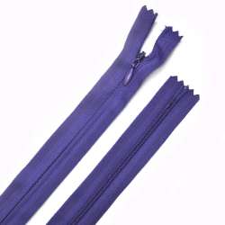 Молния потайная М-25 Тип-3 неразъемная х/б чернильно-фиолетовая