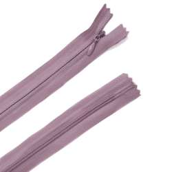 Молния потайная М-24 Тип-3 неразъемная х/б сиренево-серая