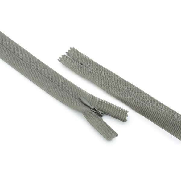 Молния потайная М-25 Тип-3 неразъемная нейлон серо-оливковая темная