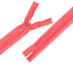 Молния потайная М-24 Тип-3 неразъемная нейлон розово-оранжевая