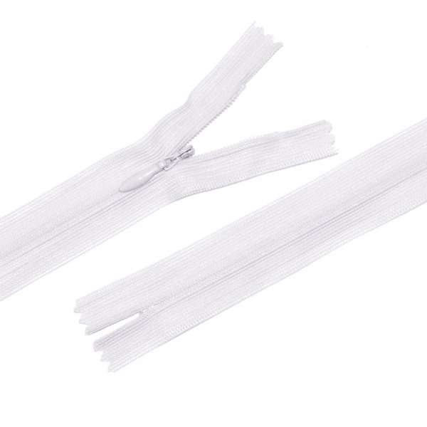 Молния потайная М-24 Тип-3 неразъемная нейлон фиолетовая бледная