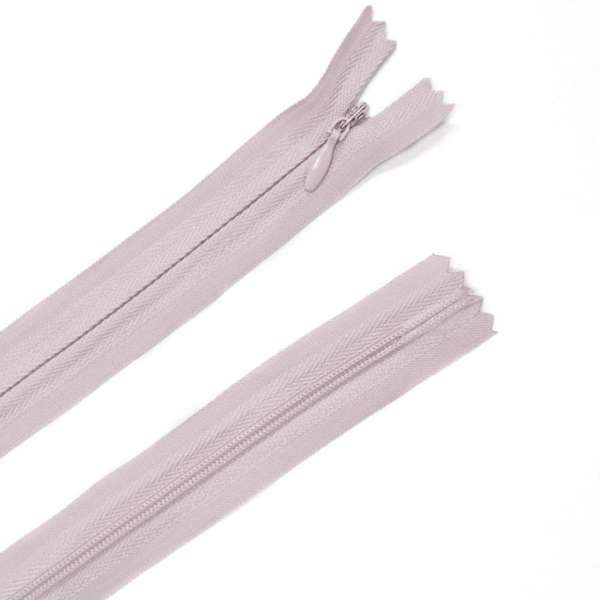 Молния потайная М-24 Тип-3 неразъемная х/б розово-дымчатая