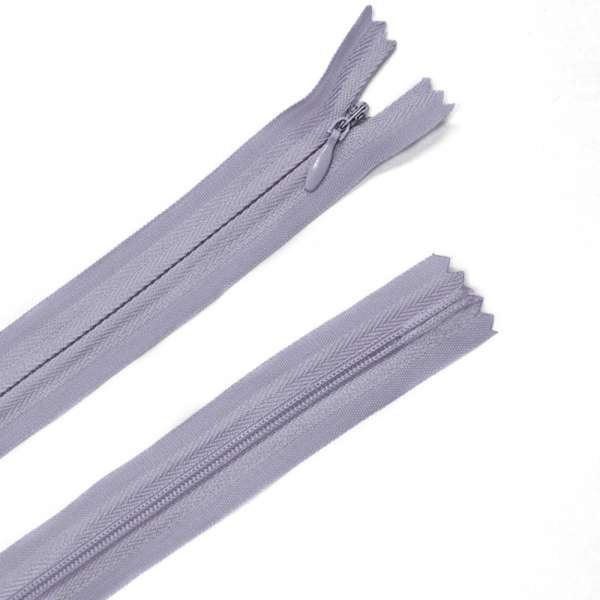 Молния потайная М-24 Тип-3 неразъемная х/б дымчато-сиреневая