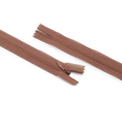 Молния потайная М-24 Тип-3 неразъемная нейлон коричнево-терракотовая