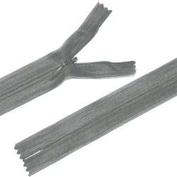 Молния потайная М-24 Тип-3 неразъемная нейлон серо-зеленая