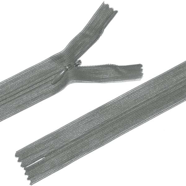 Молния потайная М-24 Тип-3 неразъемная нейлон серо-зеленая