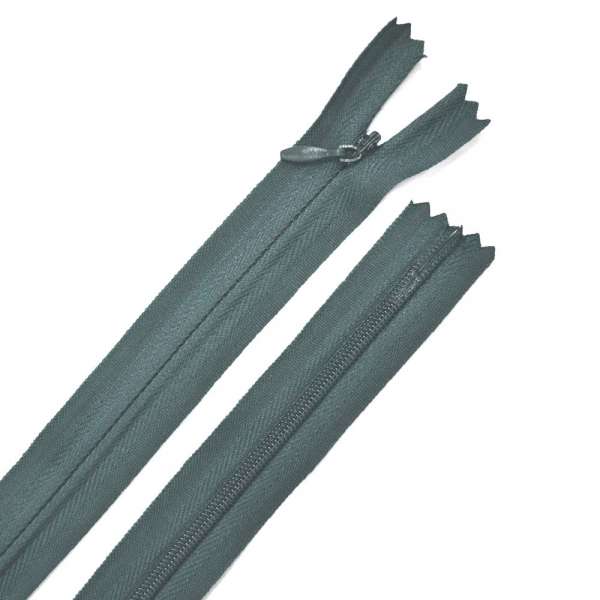 Молния потайная М-24 Тип-3 неразъемная х/б темно-серо-синяя