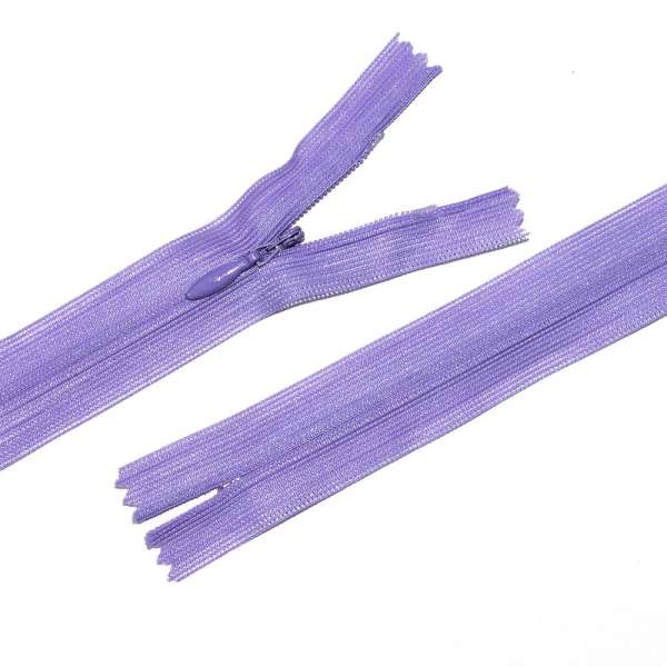 Молния потайная М-24 Тип-3 неразъемная нейлон фиолетовая