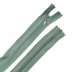 Молния потайная М-24 Тип-3 неразъемная х/б зеленая с оливковым оттенком